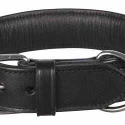 Euro Joe Active Collar, Leather Black