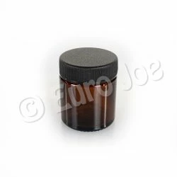 Euro Joe 30 Ml Round Ointment Jar, Brown Glass
